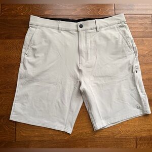 Hurley Trek Hybrid Performance Shorts Mens 38 Khaki 20" 4 Way Stretch NWOT